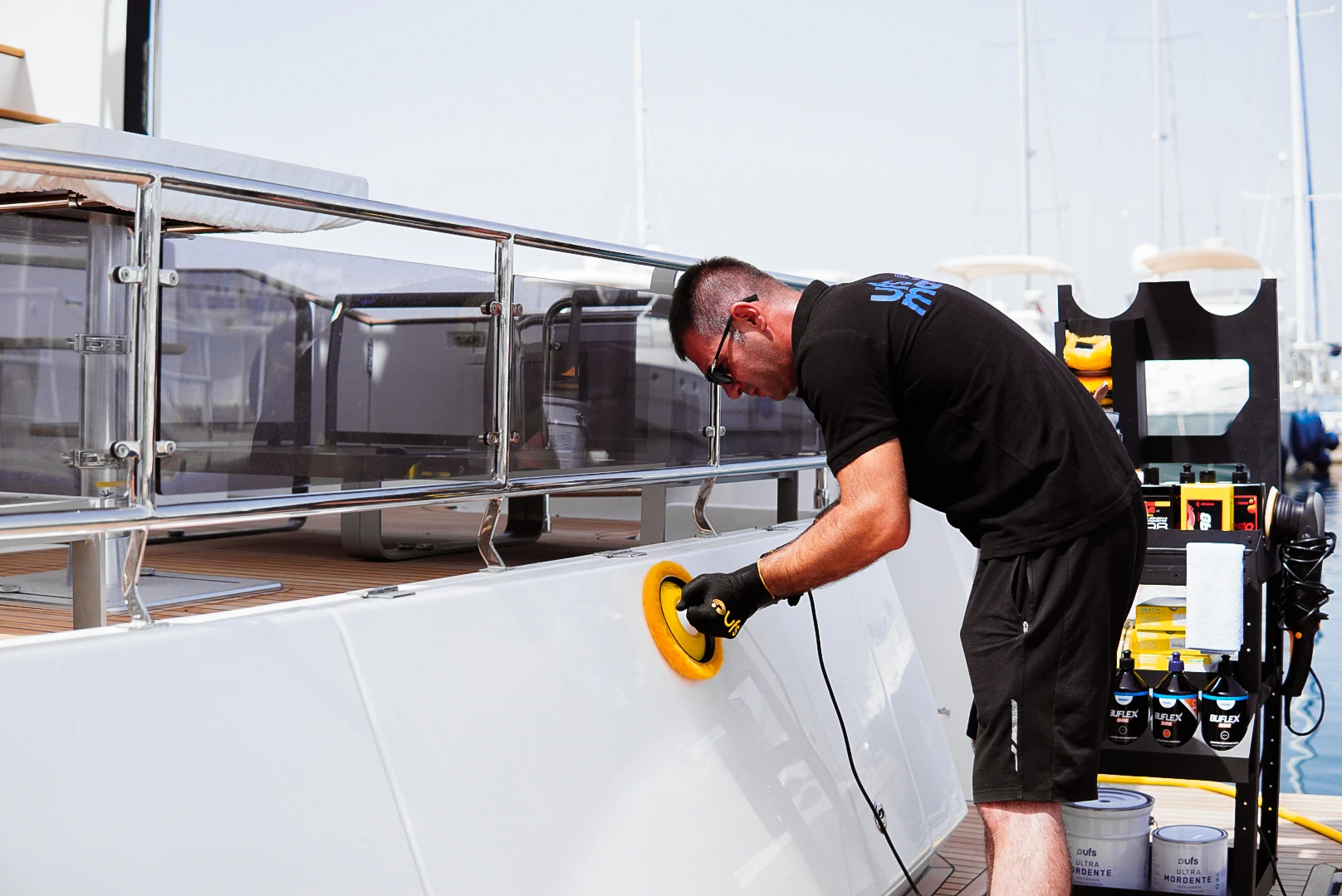 Use of Polishing Pad on Yachts and Boats